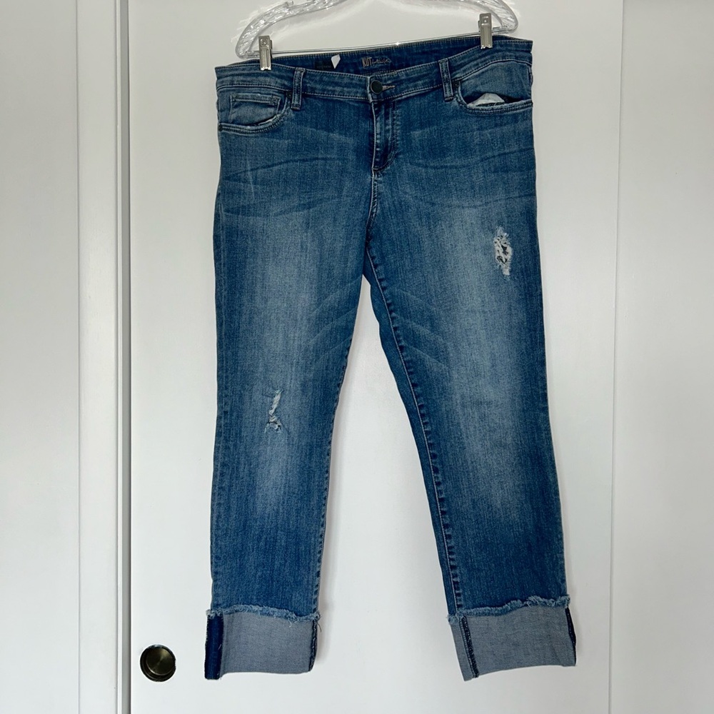 Kut from the Kloth Blue Cropped Ankle Jeans